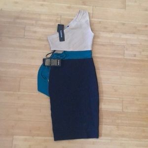 Bebe XS Sara Bandage Midi dress